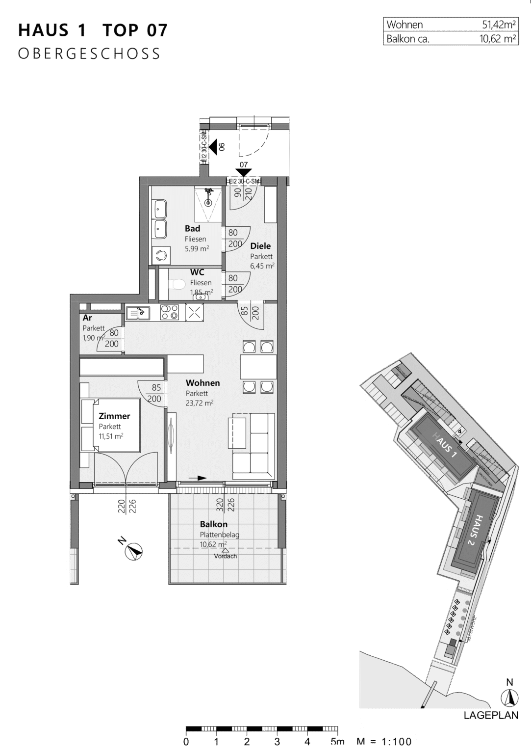 Haus-1-Top-07_Ihre Seebühne Eigentumswohnungen am Millstätter See